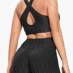 Black Matching workout set